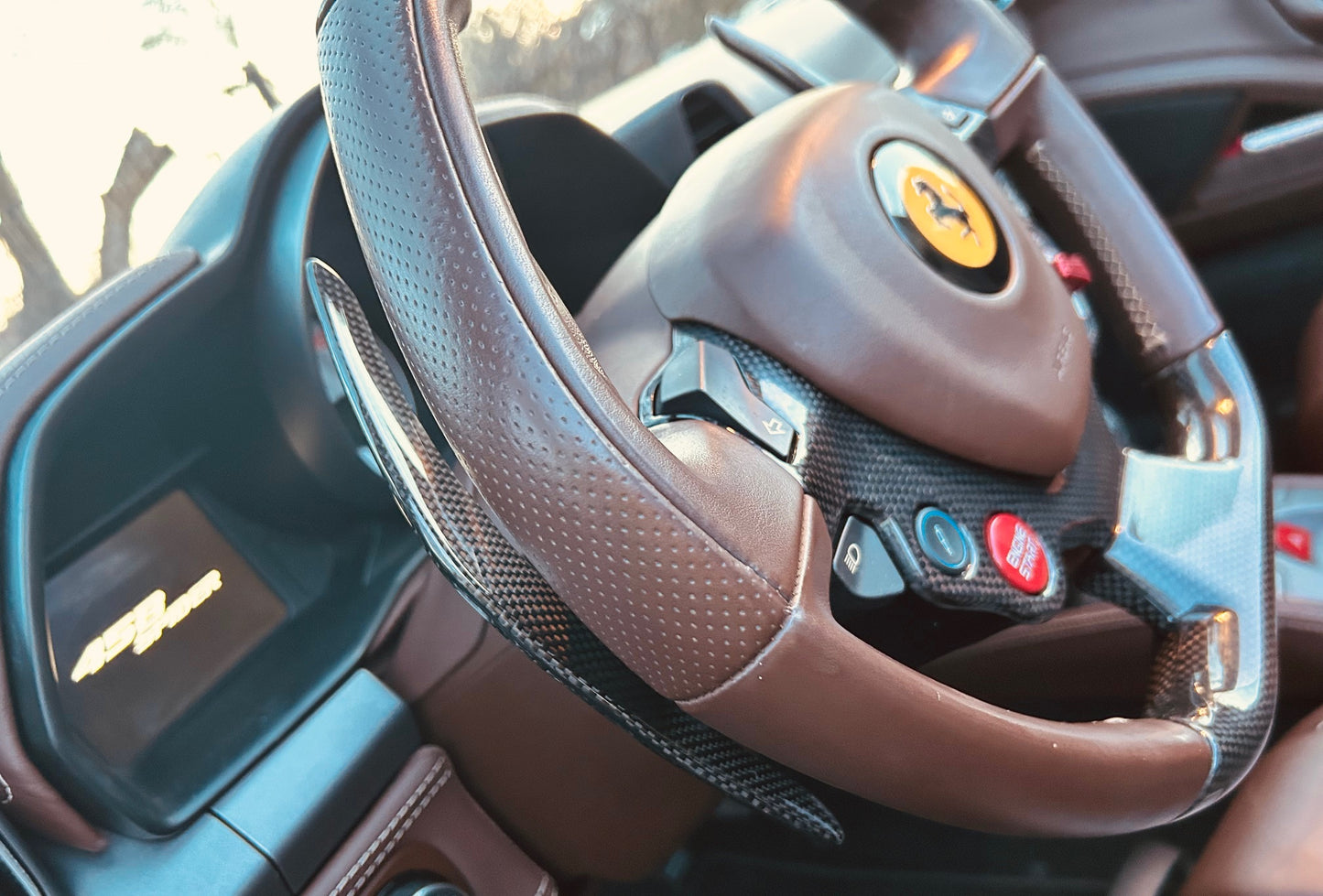Ferrari F430 F1 real carbon shift paddles