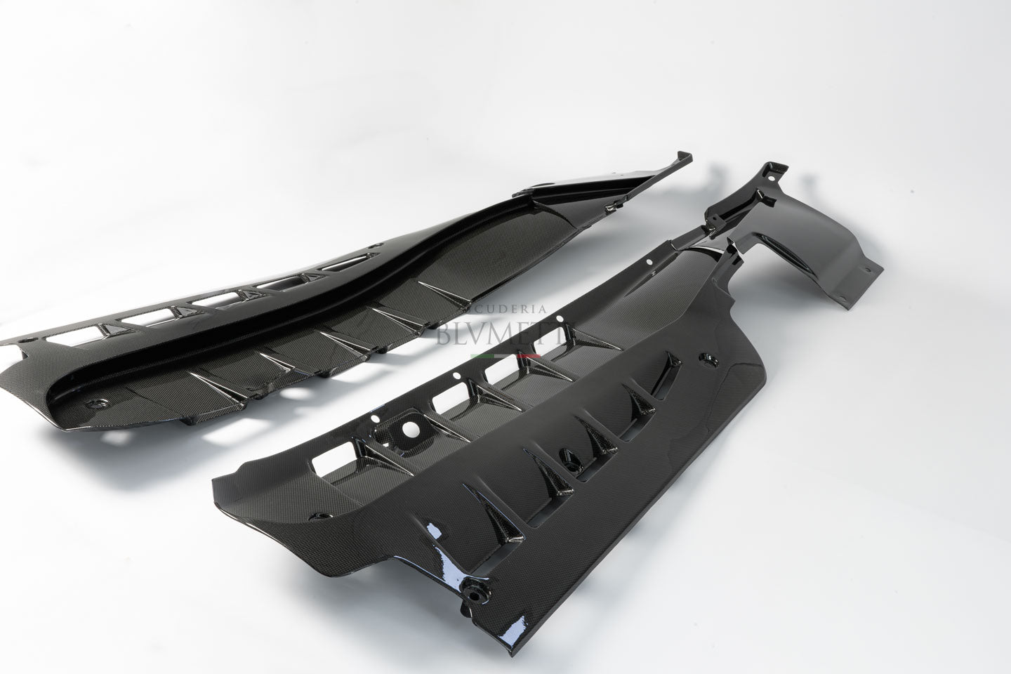 4x garnitures de couvercle de compartiment moteur en carbone pour Ferrari F430 Coupé