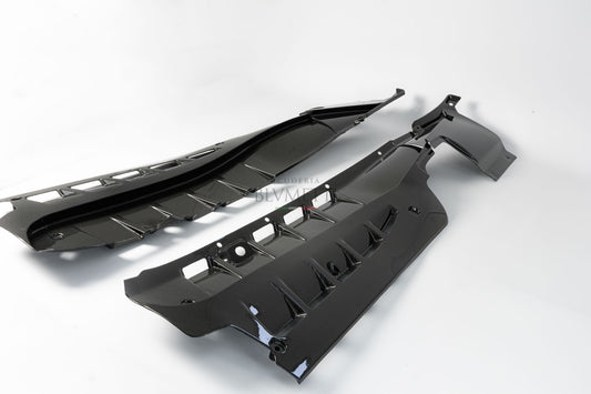 4x Ferrari F430 Coupe Carbon Motorraumabdeckung Verkleidung