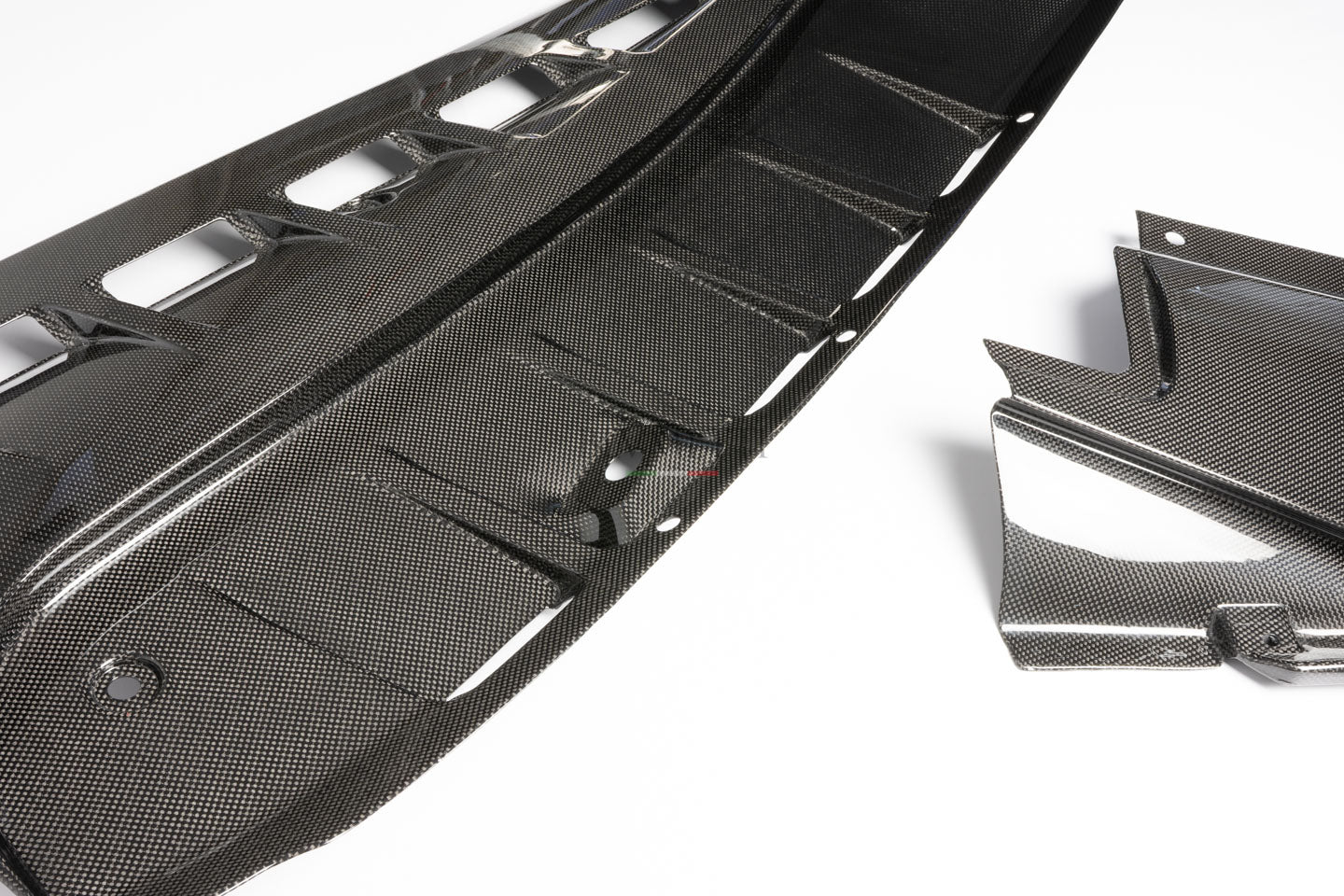 4x garnitures de couvercle de compartiment moteur en carbone pour Ferrari F430 Coupé