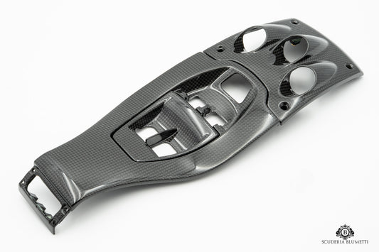Plaque principale de la console centrale de couverture en carbone Ferrari 458