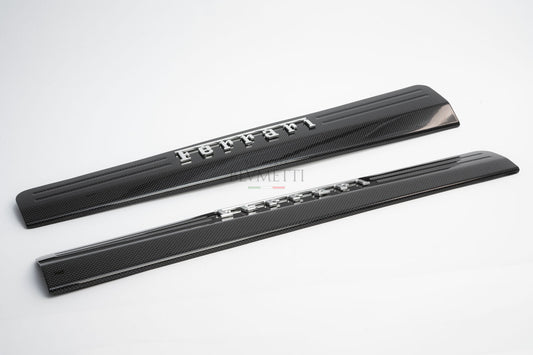 Ferrari 458 Carbon Einstiegsleiste link & rechts mit Aufschrift