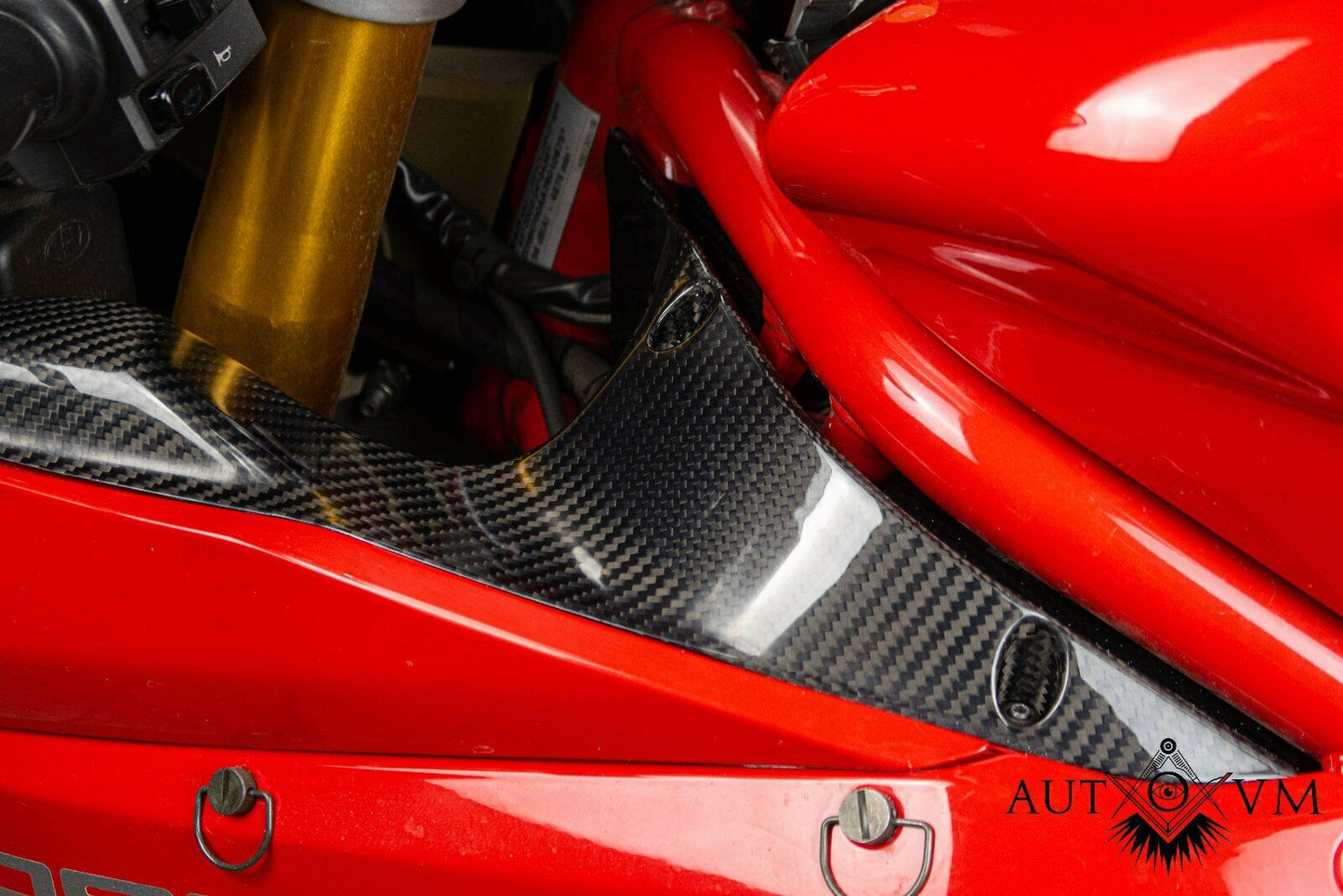 Ducati 1098 1198 848 RAM Air Carbon Seitenteile Abdeckung Cover 2