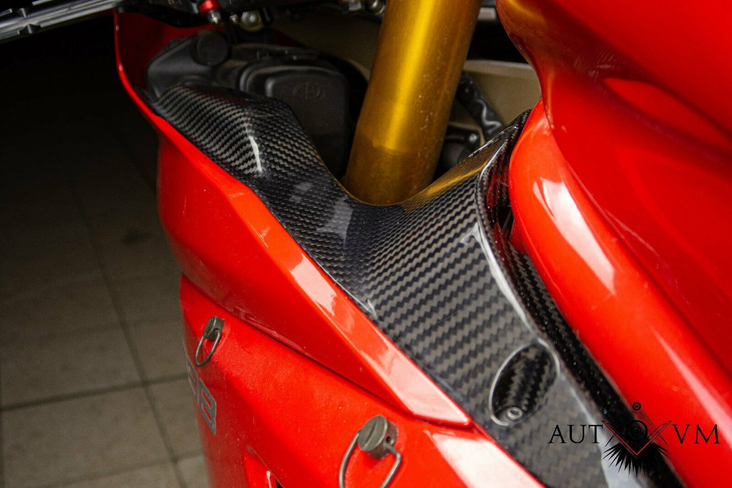 Ducati 1098 1198 S R 848 RAM Air Carbon Seitenteile Abdeckung Cover
