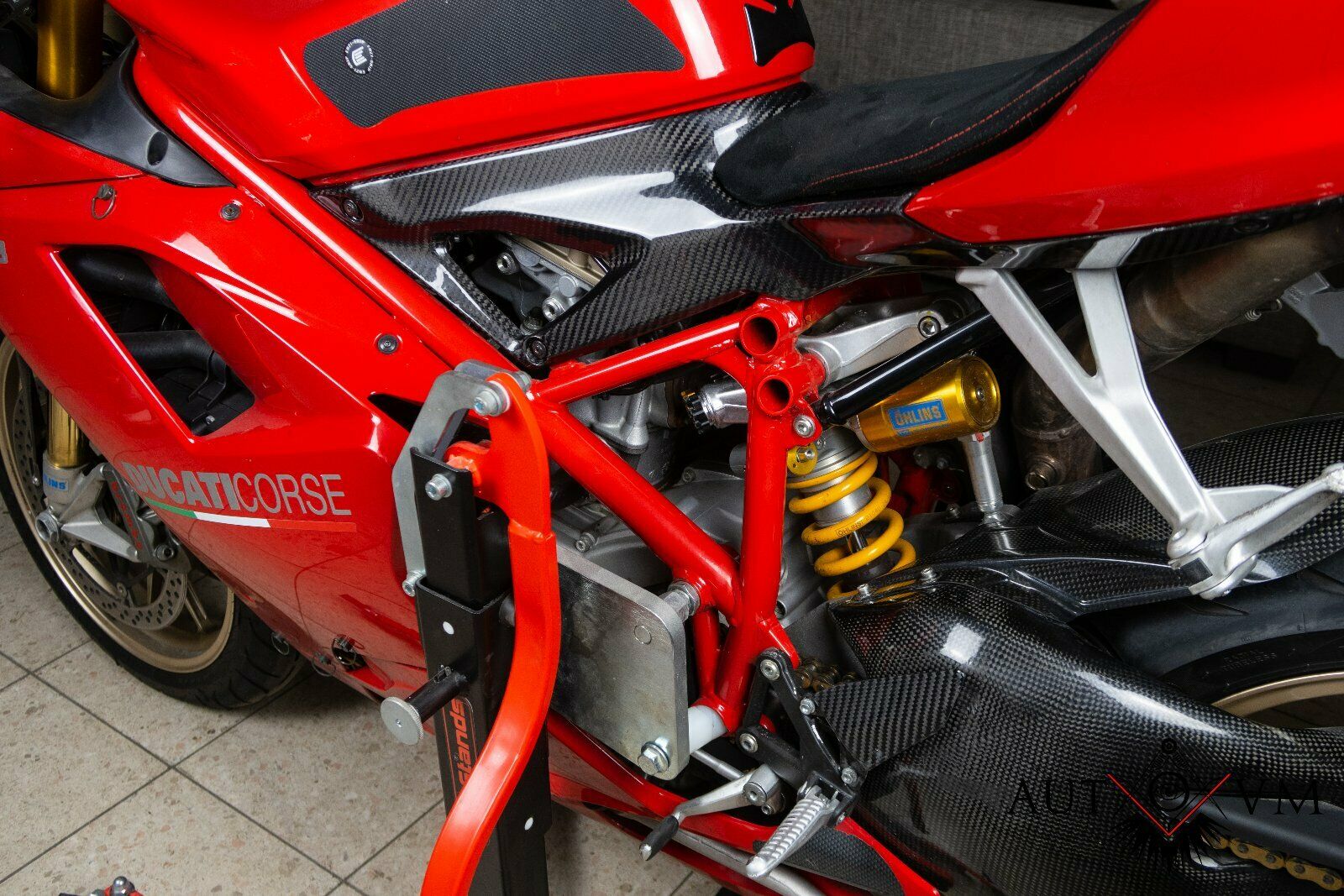 Ducati 1098 848 1198 Carbon Teile Tankabdeckung Fersenschutz