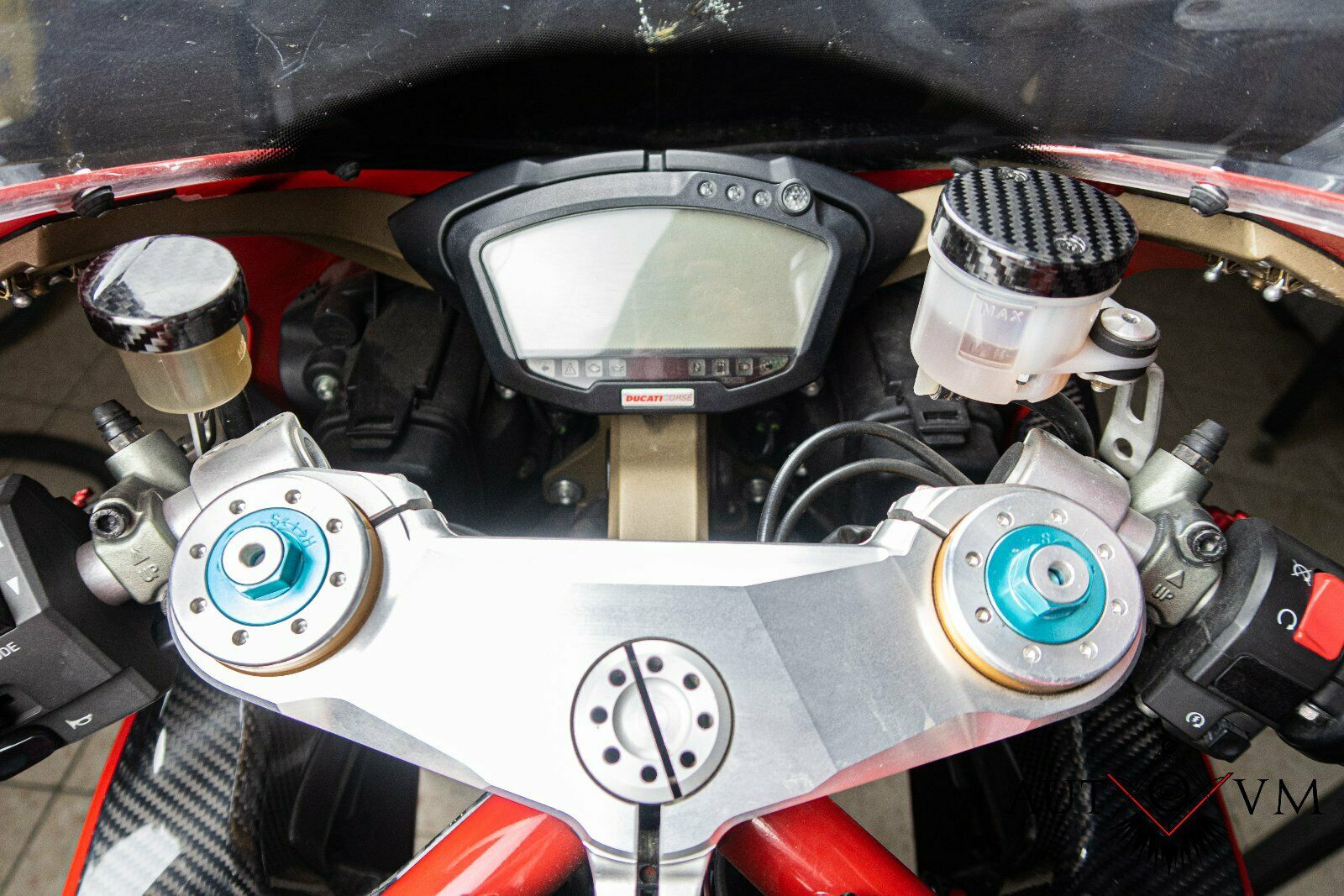 Ducati Carbon Kupplung Bremsflüssigkeitsbehälter Deckel 