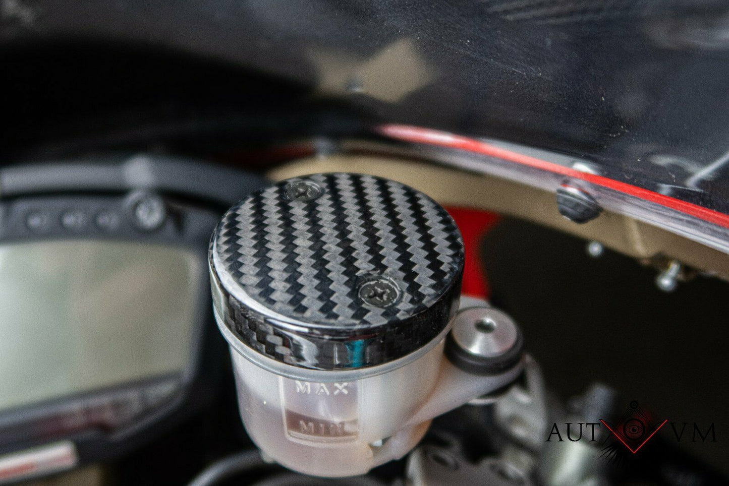 Ducati Carbon Bremsflüssigkeitsbehälter Deckel 7