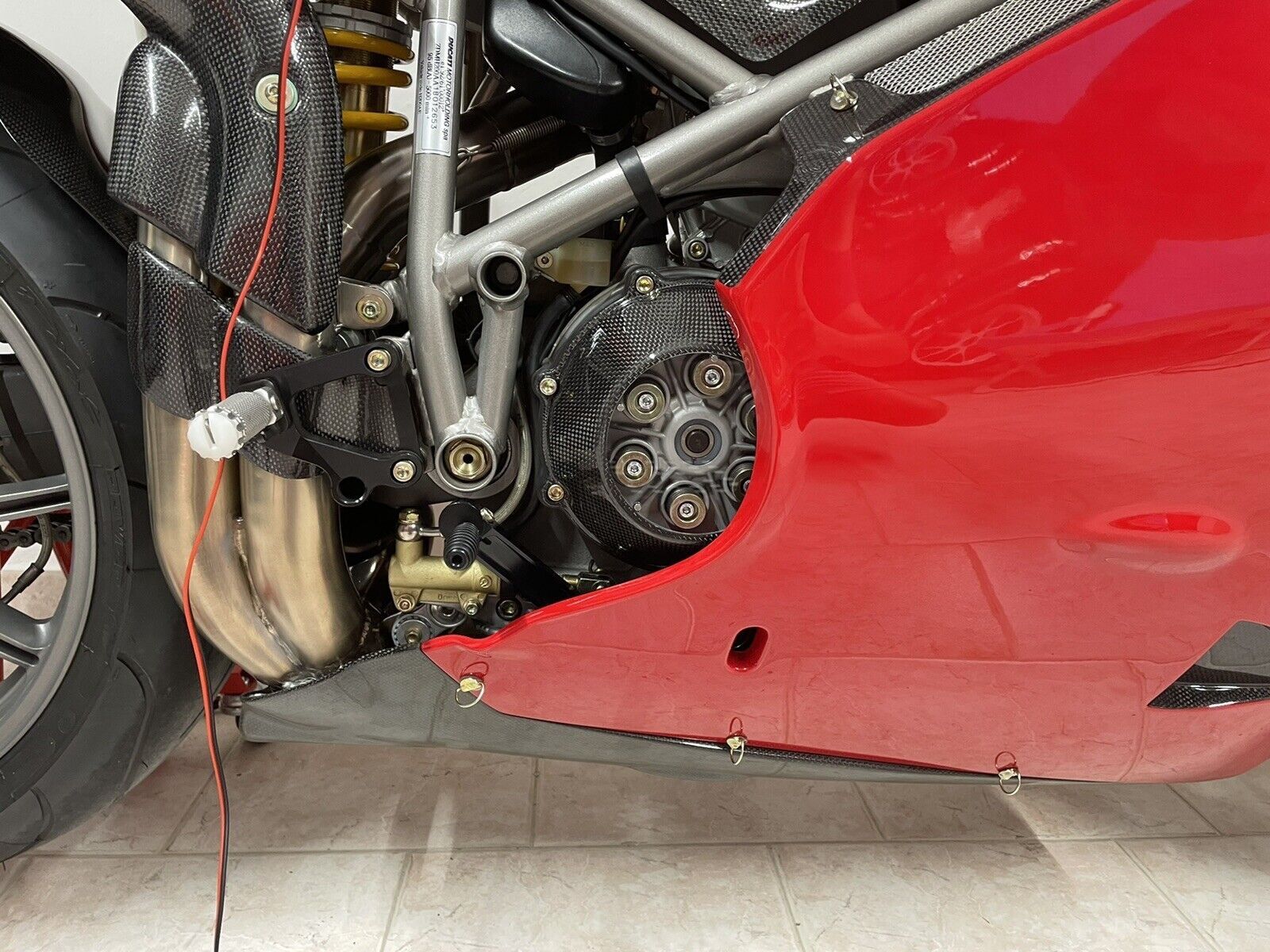 Ducati Kupplungsdeckel Clutch Cover Carbon mit Sichtglas 1